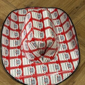 Budweiser Red and White Logo Pattern Hat